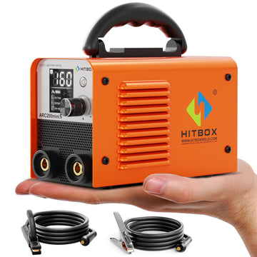 HITBOX ARC200mini3 Ultra Mini Solder Inverter, 2 in 1 SYN with Lift TIG, Digital LCD Display, IGBT DC Electrode Soldering, Hot Start, Arc Force, VRD