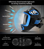 HITBOX Welding Helmet Auto Darkening - Black&Black