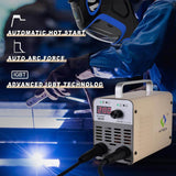 HITBOX MMA Welder 110/220V Dual Voltage, 200A ARC Welder Inverter Welding Machine Mini Portable Welder Rod Stick with Electrode Holder UK Plug