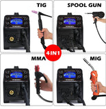 HITBOX SYN MIG200Pro 5 in 1 Intelligent Aluminum MIG Welder