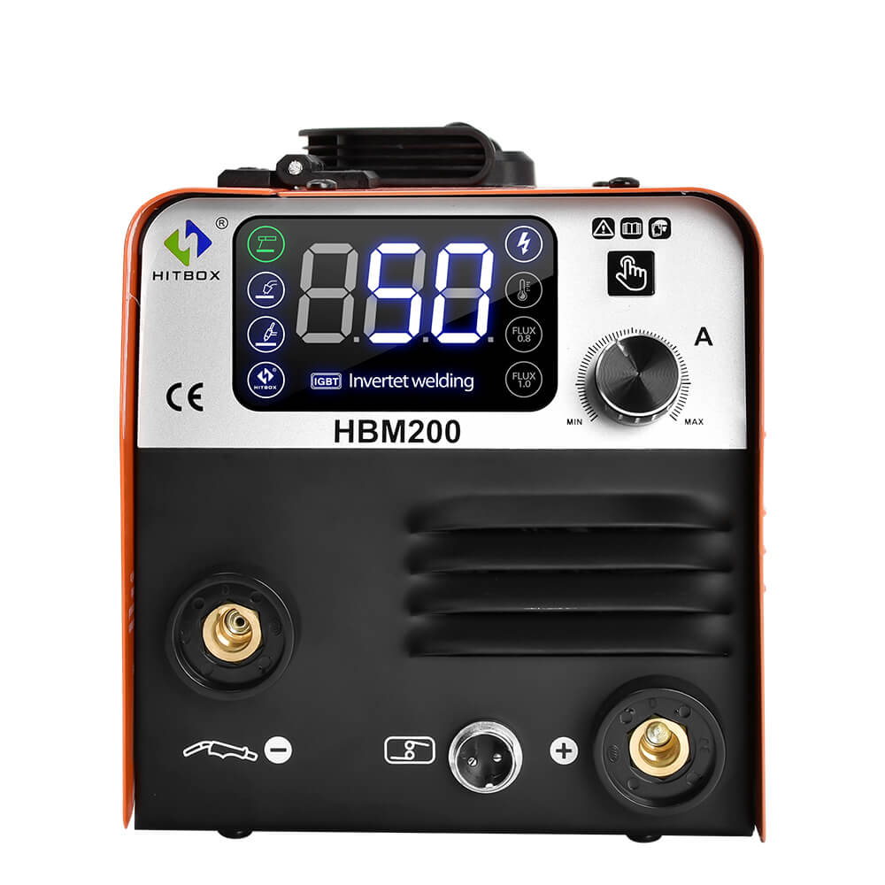 HITBOX HBM200 Compacto 3 en 1 Soldador de Hilo Sin Gas Portátil Pantalla  LCD Digital Máquina de Soldador MIG con 200A Soldador MMA : :  Bricolaje y herramientas