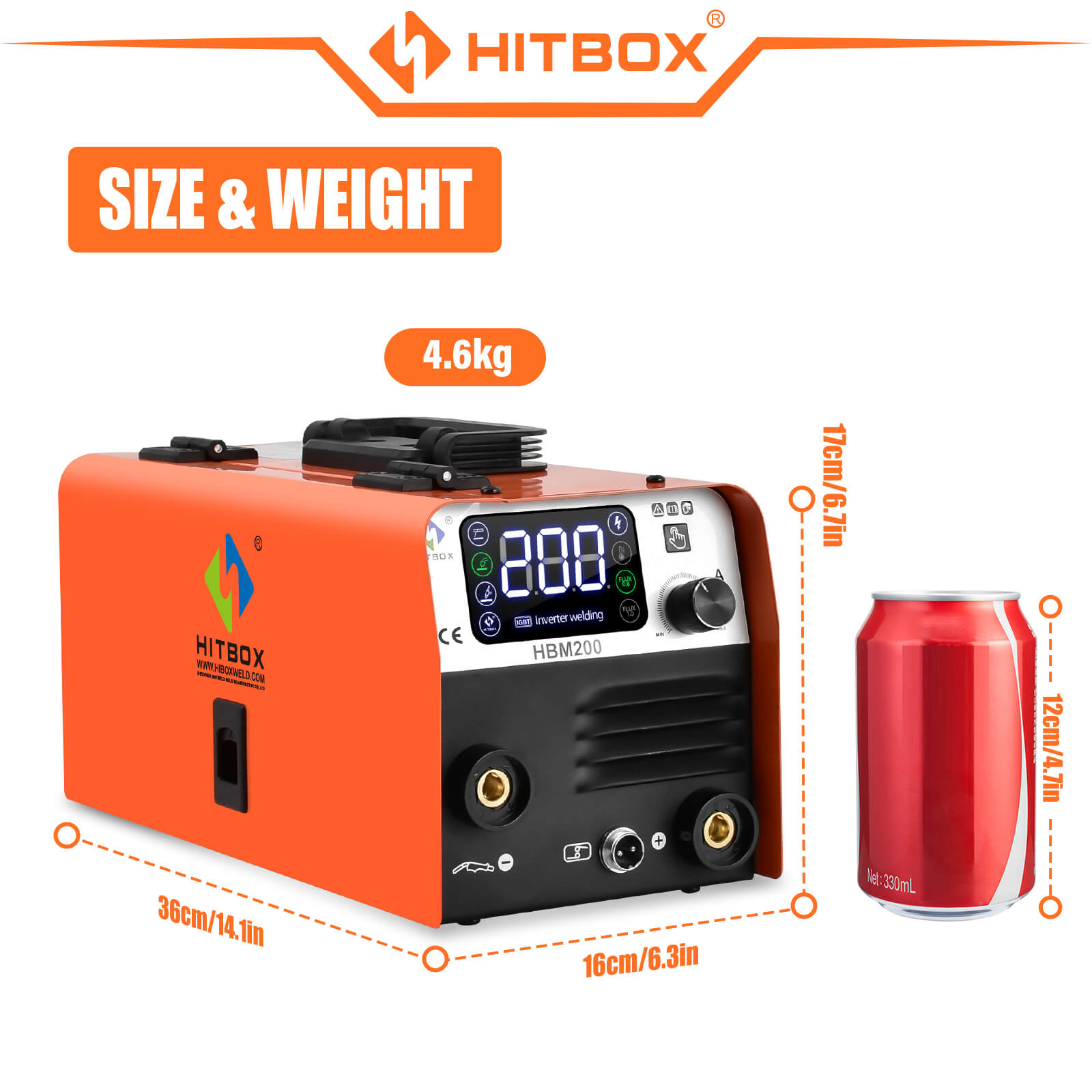 HITBOX HBM200 3 in 1 MIG Welder