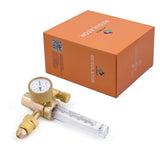 HITBOX Argon & CO2 Gas Regulator Welding Mig Tig Flow Meter Gauge Welder Accessories CGA-580