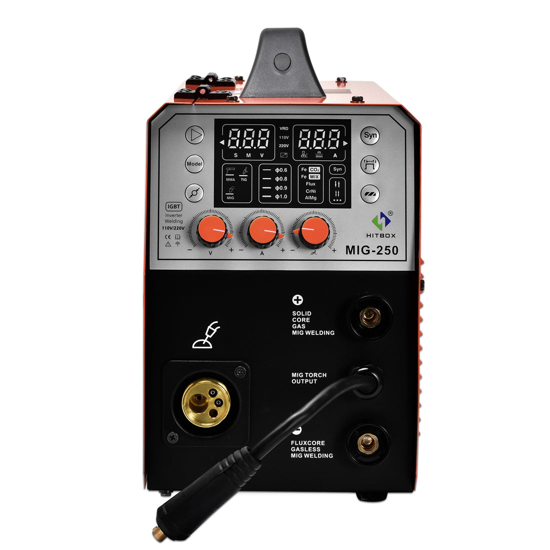 HITBOX MIG250 MIG Welder With LED Digital Display