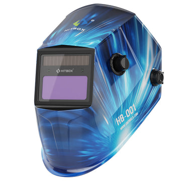 HITBOX—HITBOX HB-001 Welding Helmet Auto Darkening—Ocean Water Wave Design
