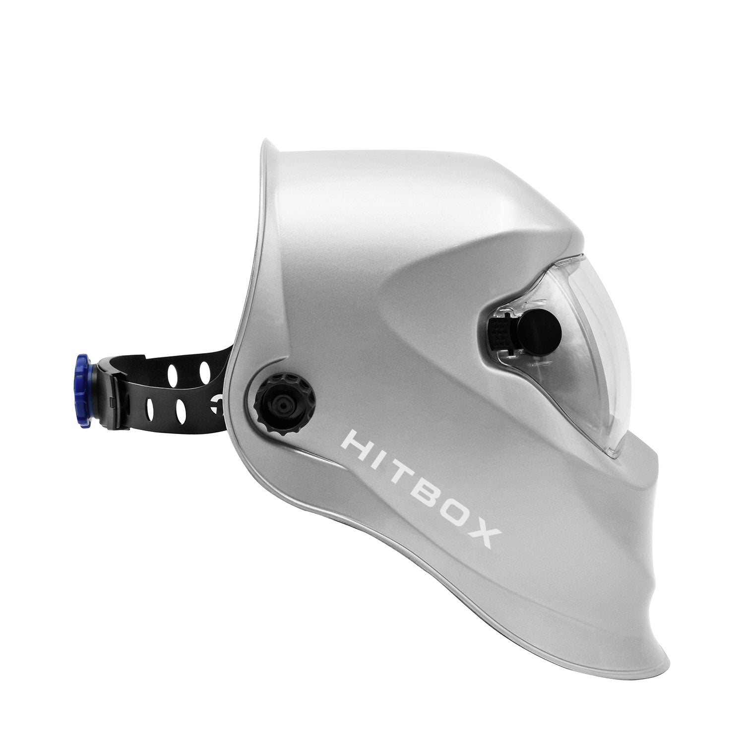 HITBOX-casco de oscurecimiento automático con energía Solar, máscara de soldador con rango de sombra ajustable