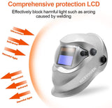 Large View Auto Darkening Welding Helmet True Color Area MIG TIG ARC Welder Mask (Model: 7500)