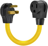 HITBOX Adaptor Cord 50cm 19.6″ Long Convert Plug N10-30P to N6-50R Extension Plug UL Listed