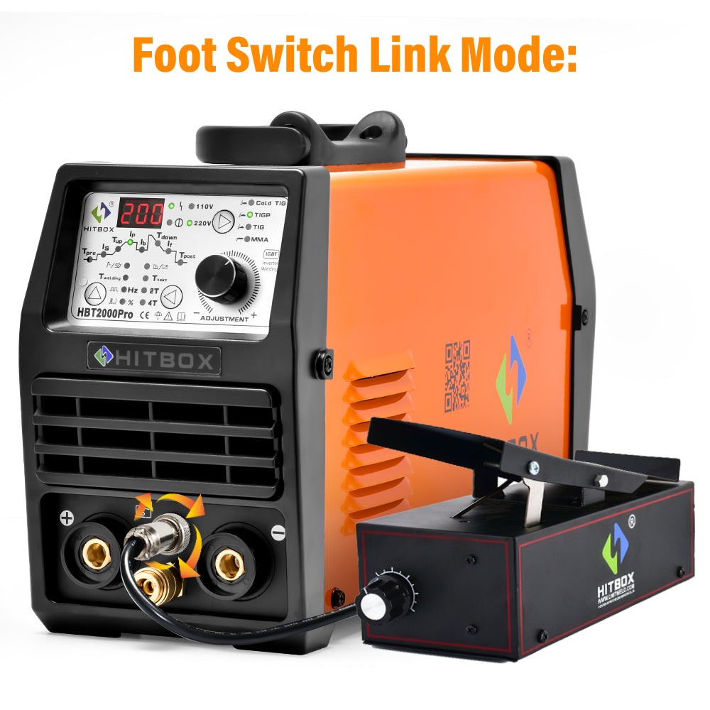 HITBOX foot pedal For HBT2000Pro Cold TIG Welding Machine